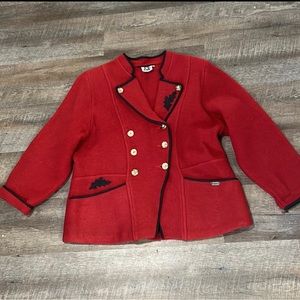 Vintage Munchner Strickmoden 100% Wool Coat / Jacket